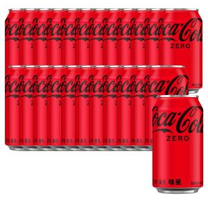 상품 이미지: 코카콜라제로 350ml 24캔 +(증정)코카콜라 찜기