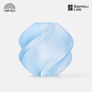 상품 이미지: Bambu Lab 뱀부랩 필라멘트 PETG Translucent 1kg 리필형 - 반투명 라이트 블루(32600)