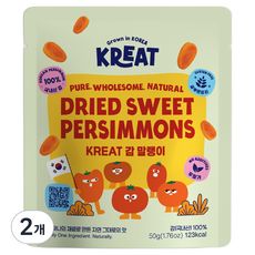 상품 이미지: 데이웰즈 KREAT 국내산 감말랭이, 2개, 50g