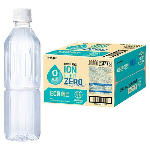 상품 이미지: 이온더핏 제로 무라벨, 20개, 500ml