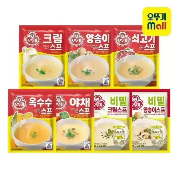 상품 이미지: 오뚜기 분말스프 7종 골라담기 (크림/양송이/비밀스프 외)