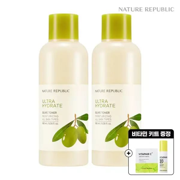상품 이미지: [네이처리퍼블릭] [ 1+.1] 진짜진짜 촉촉한 올리브 기초세트 (각 180ml)