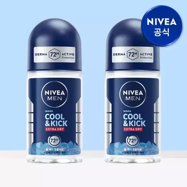 상품 이미지: 니베아 맨 데오드란트 롤온 쿨 앤 킥 50ml 2개