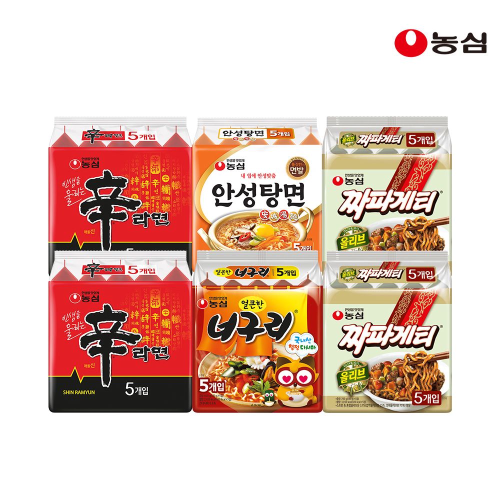 상품 이미지: 농심 신신안너짜짜 30입 (신라면10 +안성탕면5 +너구리5 +짜파게티10)