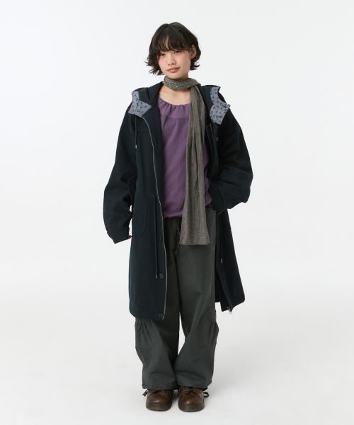 상품 이미지: VINTAGE FLORAL HOODED JACKET, NAVY