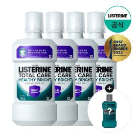 상품 이미지: (현대Hmall)리스테린 헬씨 브라이트 750ml x4 +(증)쿨민트 250ml