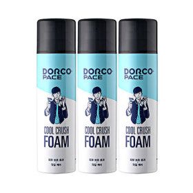 상품 이미지: 도루코 쿨크러쉬 쉐이빙폼 250ml 3개 /대용량/촉촉/저작극