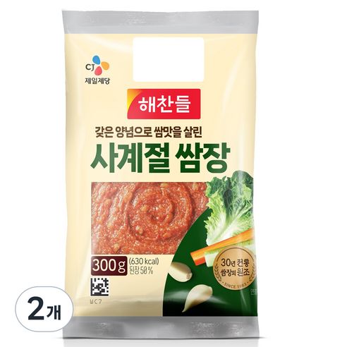 상품 이미지: 해찬들 사계절쌈장, 300g, 2개