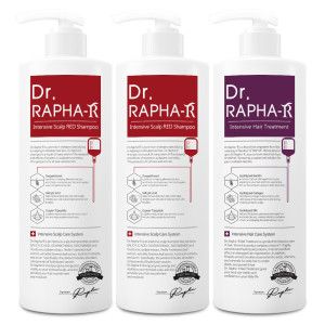 상품 이미지: 닥터라파알 레드 탈모샴푸 1000ml 1+1 + 트리트먼트 1000ml 약국전용 총 3000ml 탈모 완화
