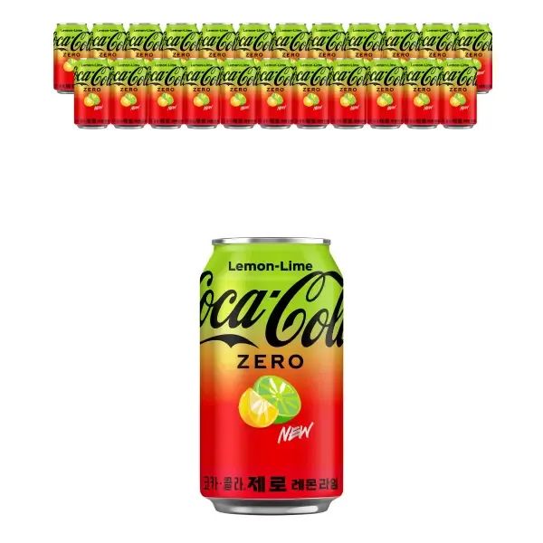 상품 이미지: 코카콜라 제로 레몬라임, 350ml, 24개