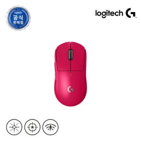 상품 이미지: 로지텍코리아 로지텍G PRO X Superlight 2 핑크 지슈라2 무선 게이밍마우스 +파우치 증정