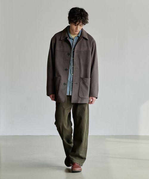 상품 이미지: LENITAS FAKE SUEDE HALF COAT [SEPIA BROWN]