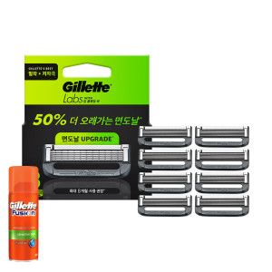 상품 이미지: 질레트 랩스 딥클렌징바 면도날 8입 + 퓨전 하이드라 젤 센서티브 75ml 증정