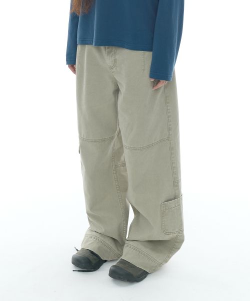 상품 이미지: TCM vintage washed pocket pants (beige)