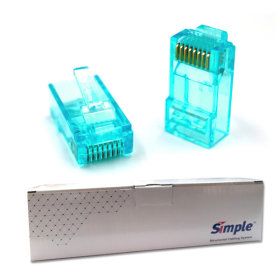 상품 이미지: LS전선 RJ-45 커넥터CAT.6 UTP EZ 플러그 100pcs