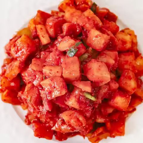 상품 이미지: 국산 재료만 사용한 해썹 인증 전라도 손맛 깍두기 1 - 5kg