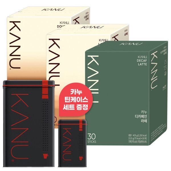 상품 이미지: 카누 디카페인 라떼 30T 2개 외 더블샷라떼/라떼 선택가능 +카누 틴케이스 세트 증정