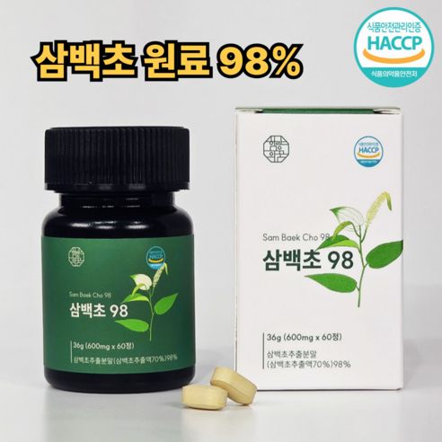 상품 이미지: 함량의꿈 삼백초 추출물 식약청 HACCP 인증 제조시설 100% 정품, 1개, 60정