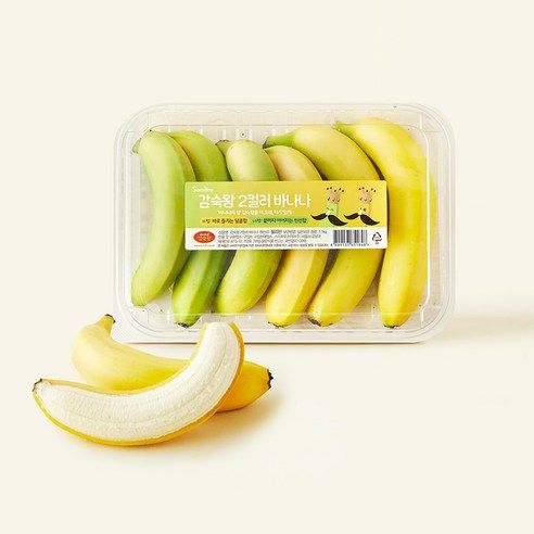 상품 이미지: 감숙왕 바나나 스미후루 2컬러 바나나, 1개, 1.1kg