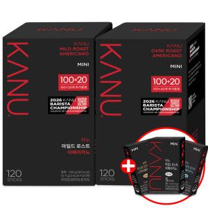 상품 이미지: 카누 미니 마일드 아메리카노 120Tx2개(카바챔) 외 2종 골라담기 + 5Tx2개 증정