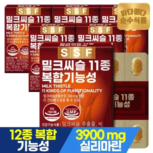 상품 이미지: 순수식품 밀크씨슬 실리마린 6개월분(180정) 간건강 밀크시슬 11종복합기능성 아연 헛개나무 열매농축분말
