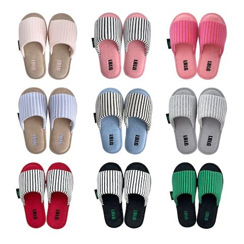 상품 이미지: [오늘의집 단독] 엔비 타올 스트라이프 포인트! 워셔블 층간소음 논슬립 실내화 룸슈즈
