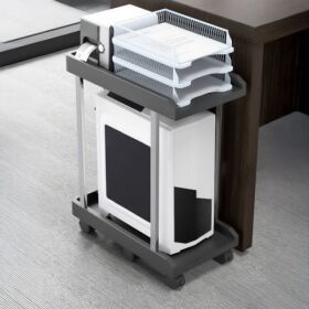 상품 이미지: PC 본체받침대 2단형 컴퓨터 받침대 캐리어