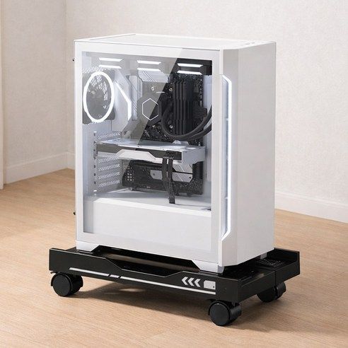 상품 이미지: ROYAI ONE 조절형 이동식 컴퓨터 본체 받침대 데스크탑 받침대 PC받침대