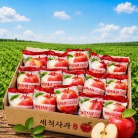 상품 이미지: (초특가행사) 산지직송 세척사과 5kg 홍로사과 껍질째먹는 꿀사과 박스포함