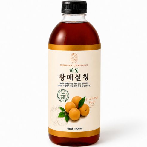 상품 이미지: [100% 국산 자연숙성] 하동 황매실청, 1개, 1L
