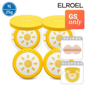 상품 이미지: GS빅 엘로엘 파데프리 플러스 옐로우 빅 선쿠션 25g 본품2개+리필2개+미니선쿠션+퍼프2매 증정