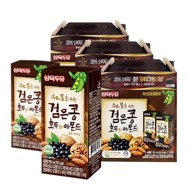 상품 이미지: 삼육두유 검은콩 호두와 아몬드 190ml 48팩