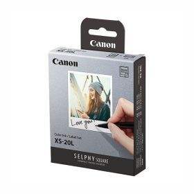 상품 이미지: 캐논 XS-20L 포토프린터 용지 20매 SELPHY SQUARE QX 시리즈 전용 스티커 인화지 (캐논코리아 정품) WJ