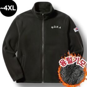 상품 이미지: macci(마찌) 히트포뮬러 ROKA 자수 코리아 아미 보아털 기모 로카 후리스 집업 (정품)