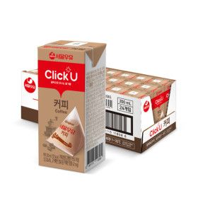 상품 이미지: 서울우유 클릭유 커피 200ml x 24입 (1박스)