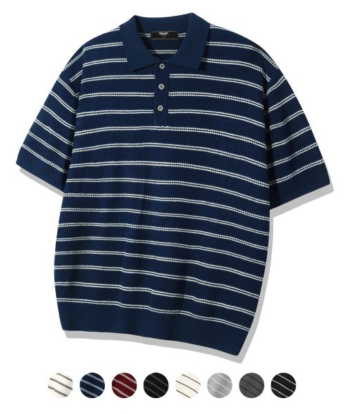 상품 이미지: (카라/헨리넥) 워셔블 데일리 반팔 니트_8color