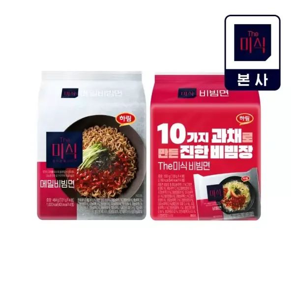 상품 이미지: [더미식] 비빔면 2팩(8입)+메밀비비면 2팩(8입)