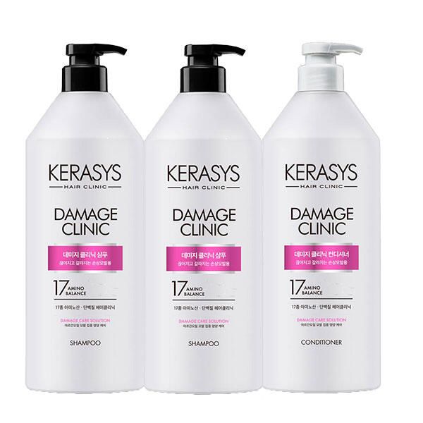 상품 이미지: 케라시스 데미지 클리닉 980ml 샴푸, 2개 + 린스, 1개