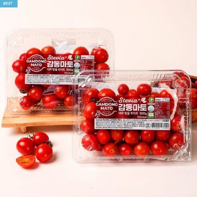 상품 이미지: [감동마토] 스테비아 대추방울토마토 500g X 4팩 외 2팩 / 8팩 구성