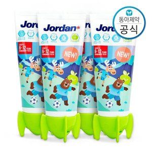 상품 이미지: (JORDAN)조르단 6세 이상 유아 어린이치약 고불소 1000ppm 뉴스텝2 90g 4개