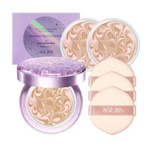 상품 이미지: AGE20S 샤이닝드롭 퍼플 에센스 커버팩트 핑크라떼 23호 케이스 1개+리필 12.5g 3개