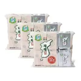 상품 이미지: 지도표성경김 재래 식탁김 4g 12봉 3개(총36봉)