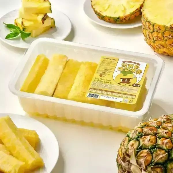 상품 이미지: 푸드팩토리 맛있는 파인애플 스틱형 1kg