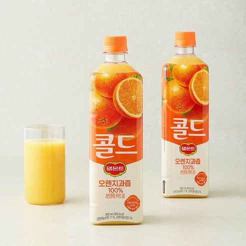 상품 이미지: 델몬트 콜드 100% 오렌지, 2개, 900ml