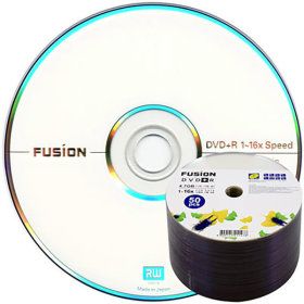 상품 이미지: 퓨전 16배속 4.7GB DVD+R 데이터용 50장 비닐래핑포장