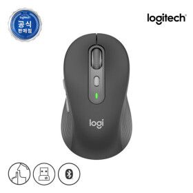 상품 이미지: 로지텍코리아 공식 M750 이지스위치 무소음 무선마우스 M 그래파이트