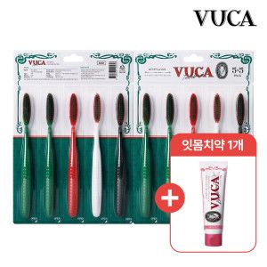 상품 이미지: (치약사은품) VU.CA 부드러운 이중 미세모 잇몸케어 대왕 칫솔 10개입 외 고.불소 치약 구강케어