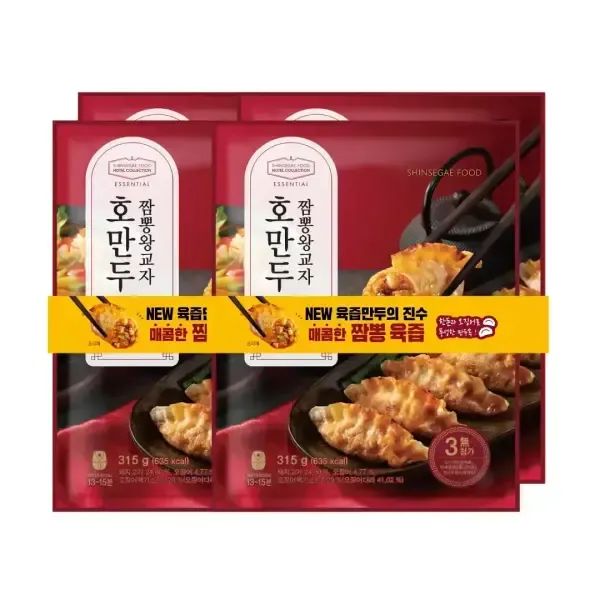상품 이미지: [내일도착] 신세계푸드 호텔컬렉션 에센셜 호만두 짬뽕왕교자 315g X 4팩