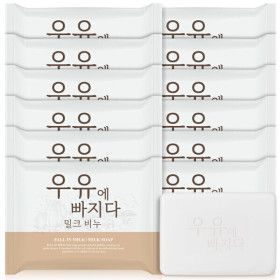 상품 이미지: 우유에 빠지다 밀크 비누 올인원 클렌징 세수비누 대용량 12개 100g