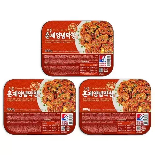 상품 이미지: 와룡막창 훈제양념막창 400g 3팩